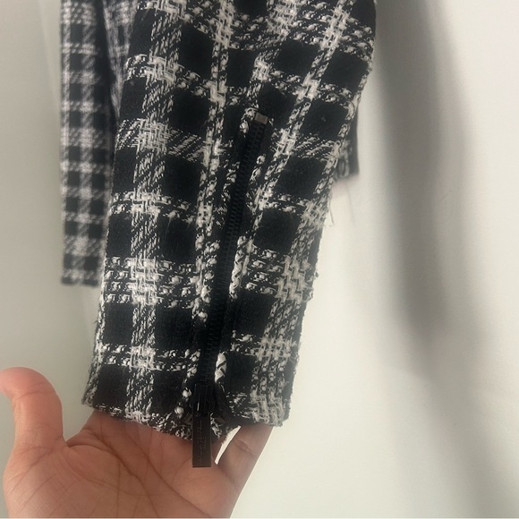 Karl Lagerfeld Black and White Checkered Jacket - Picture 7 of 8